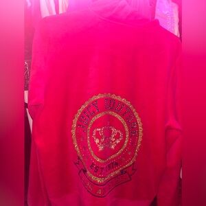 Pink juicy couture zip up crown